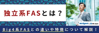 独立系FASとは？Big4系FASとの違いや特徴について解説！