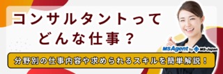 コンサルタントってどんな仕事？分野別の仕事内容や求められるスキルを簡単解説！